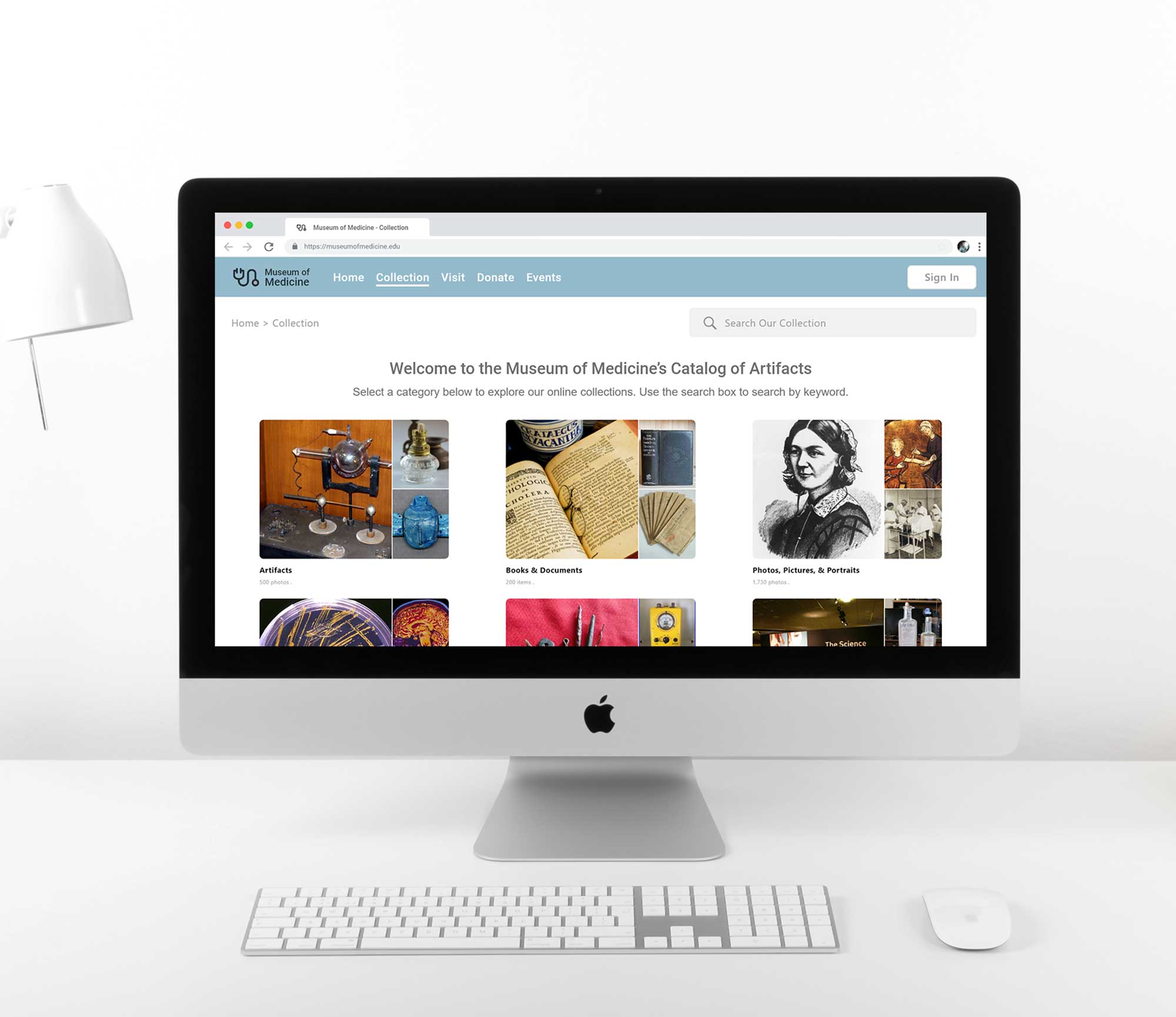 Museum of Medicine website home page